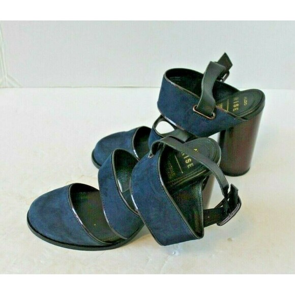 Aldo Rise Heels Ostwald Helgason Blue Suede Shoes Sz US 6 EU 37 UK 4 - Picture 10 of 10